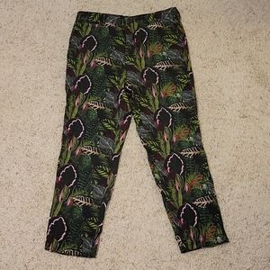 Floral, Capri slacks